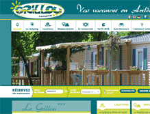 Tablet Screenshot of camping-legrillou.fr